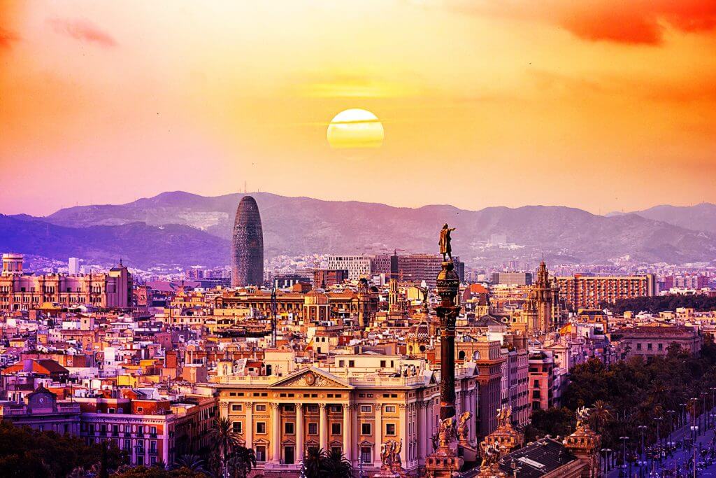 Barcelona-skyline-top-view