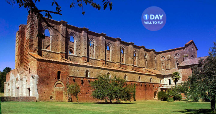 ONE DAY IN SAN GALGANO ABBEY IN TUSCANY.