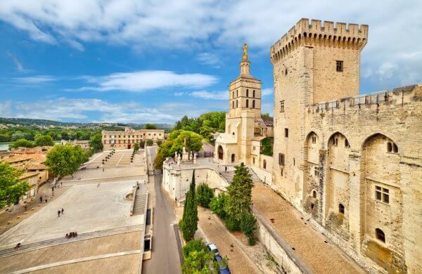 Pope palace in Avignon. France